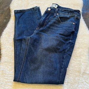 Seven7 Jeans Women Size 6 Dark Wash Mid Rise Straight Leg Stretch Denim